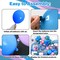 Blue Purple Balloon Arch Garland Kit, Purple Pink Blue Metallic Silver Balloons for Kids Birthday Hawaii Tropical Party Supplies Party Decorations